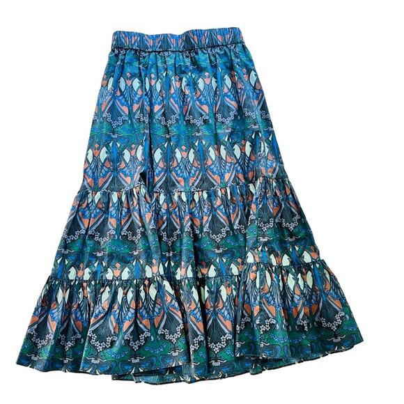 Cara Cara Chase Skirt in Forest Biome Deco Size Medium NEW Maxi Boho A Line - Picture 2 of 8